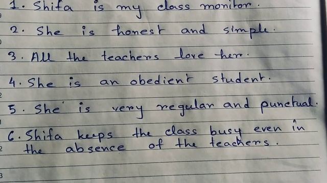 10 lines Essay on My Class Monitor || My Class Monitor Essay in English смотреть онлайн