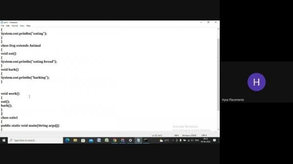 Java Class No.7 By Hyse Digital Academy | Online Classes