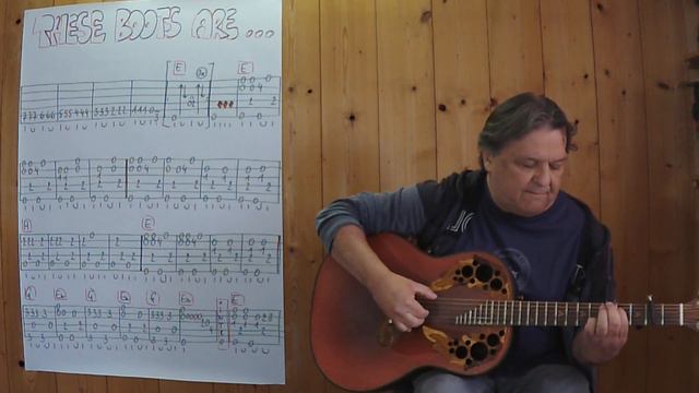 GUITAR Lesson # 475: THESE BOOTS ARE MADE FOR WALKING (Nancy Sinatra) смотреть онлайн