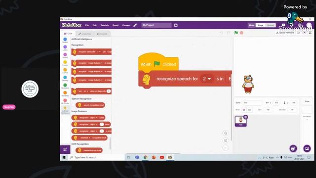 Speech Recognizer In Pictoblox