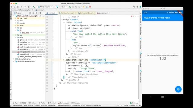 Telegram like animated theme change in #Flutter app смотреть онлайн