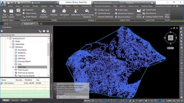 Create a Surface AutoCAD Civil 3D Autodesk Knowledge смотреть онлайн