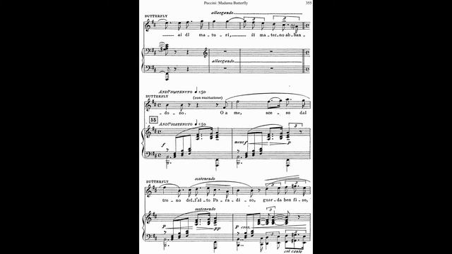 "Tu, tu piccolo iddio" from "Madama Butterfly" - G. Puccini - Montserrat Caballé - Sheet music смотреть онлайн