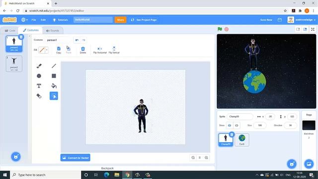 First Program (Hello World) in Scratch | Programming for Kids смотреть онлайн