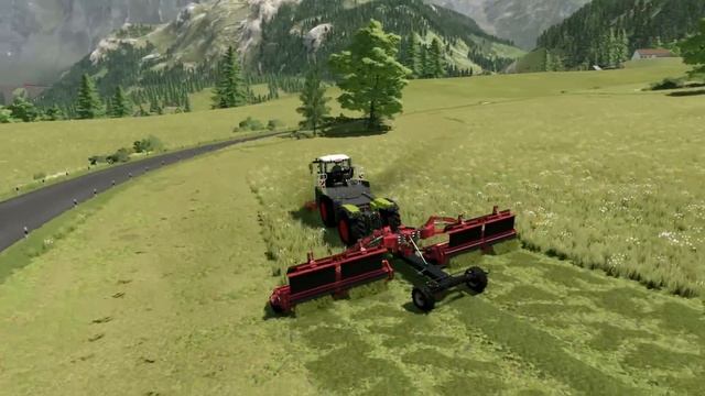 Alpine Meadow Investments, Haymaking with an 18-Meter Mower | Erlengrat | FS 22 | Timelapse #155 смотреть онлайн