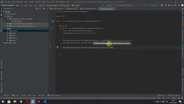 Bottom Navigation Bar Menu Android - Android Studio Tutorial смотреть онлайн