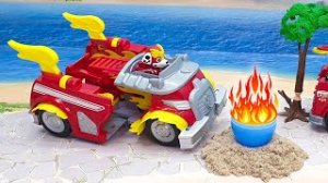 Мультики с игрушками Щенячий патруль   плохой и добрый Маршал!.mp4