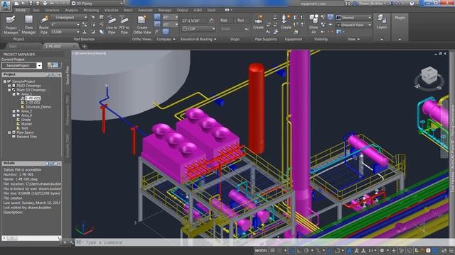AutoCAD Plant 3D Creating Equipment смотреть онлайн