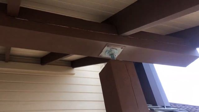 Навес над крыльцом ч4