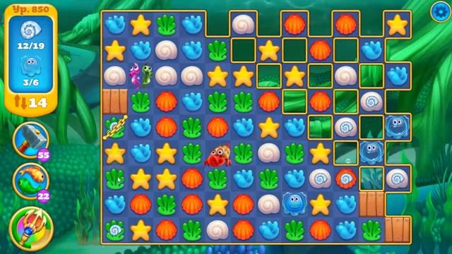 Seascapes: Trito's Match 3 Adventure. Earth. 850 уровень. смотреть онлайн