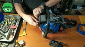 Бензопила задымила, заглохла и не запускается.