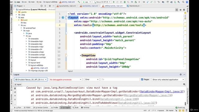 6.5. ConstraintLayout. 12 Data Binding в приложении Часть 2. Android разработка на Kotlin - с нул смотреть онлайн