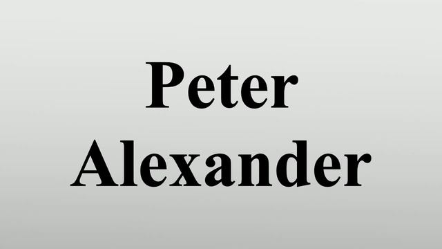 Peter Alexander