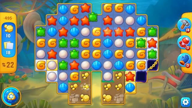 Fishdom 495 Hard Level - NO BooSTERS