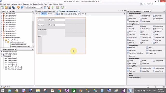 Label and Text Components in JAVA Swing With Example смотреть онлайн