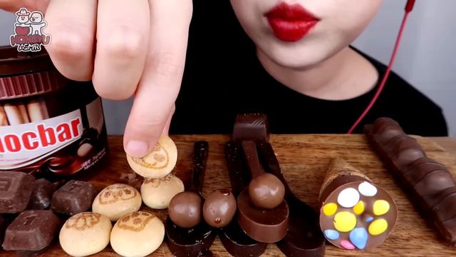 ASMR CHOCOLATE DESSERTS 초콜릿 디저트 먹방 EDIBLE SPOON, MALTEASERS, SNACKS, COOKIE EATING SOUDNS MUKBANG