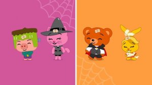 🎃 Five Little Monsters Jumping on the Bed 🎃 | HALLOWEEN SONGS | ♫ Plim Plim | Pre-K Nursery Rhymes