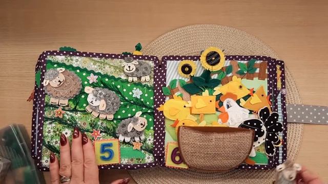 Развивающая книга и фетра "Поиграем и посчитаем" смотреть онлайн