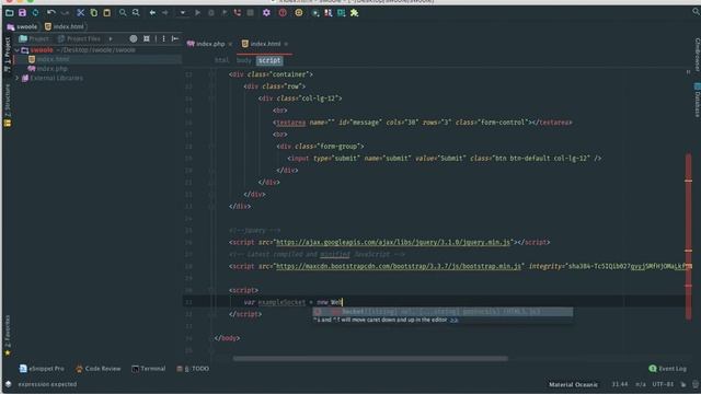 webchat swoole lesson three connect to server with webscoket смотреть онлайн