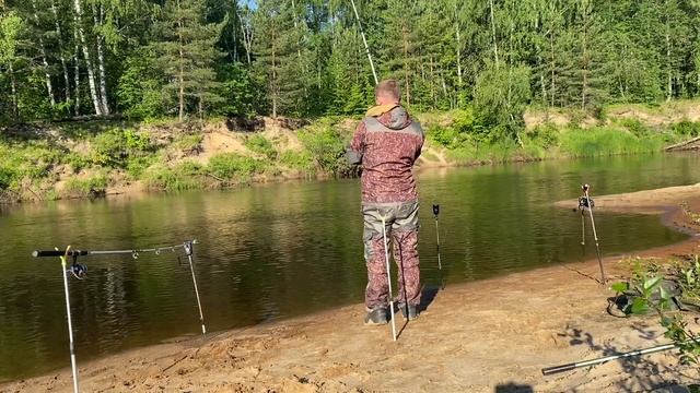 Рыба ломает катушку! Рыбалка на реке Керженец. Семёнов. Нижегородская область. смотреть онлайн
