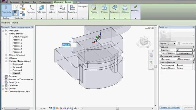 Создание модели по формообразующим в Autodesk Revit смотреть онлайн