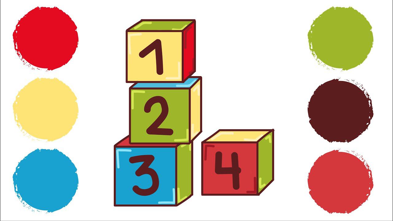 Рисунок КУБИКИ / Как нарисовать КУБИКИ / Раскраска / Drawing CUBES / How To Draw CUBES