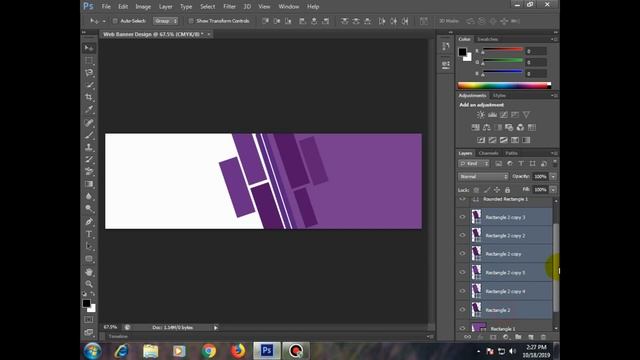 Web Banner Design Tutorial in Photoshop смотреть онлайн