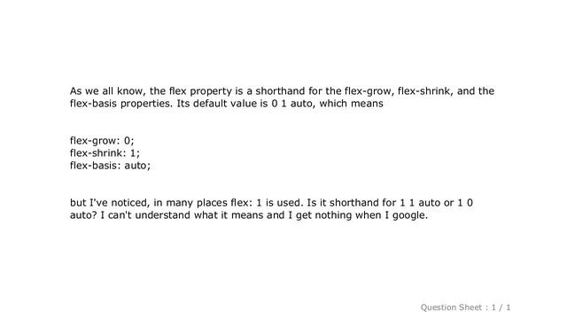 CSS : What does flex: 1 mean? смотреть онлайн