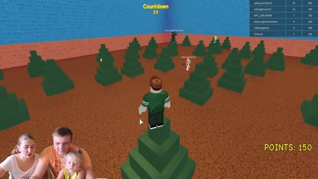 ПОЛ ЭТО ЛАВА Челлендж Роблокс THE FLOOR IS LAVA CHALLENGE ROBLOX Family Fun Kids Pretend Playtime смотреть онлайн