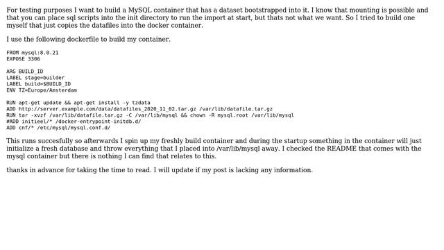 DevOps & SysAdmins: How to stop MySQL container from initializing at start? смотреть онлайн