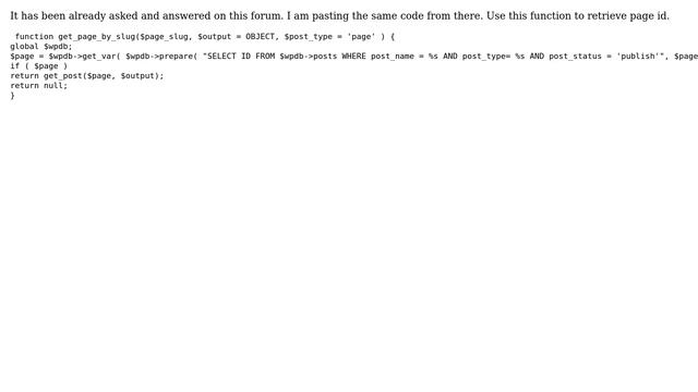 Wordpress: How to get page id of a page using page slug? (7 Solutions!!) смотреть онлайн