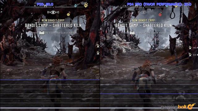 Horizon Zero Dawn PS5 vs PS4 Pro - Frame Rate And Load Time Comparison смотреть онлайн