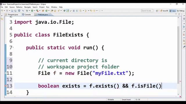 file exists in java смотреть онлайн