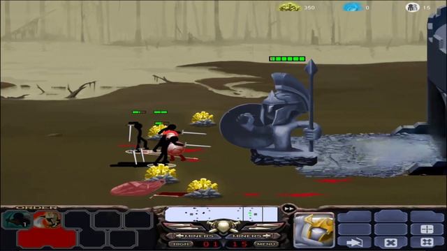Stick War 2 INSANE MODE NO UPGRADES!! [Speartons] part 1 смотреть онлайн