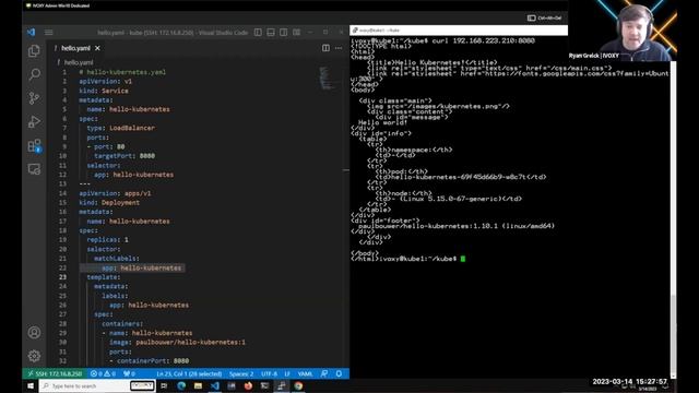 Kubernetes scaling an application with load balancing смотреть онлайн