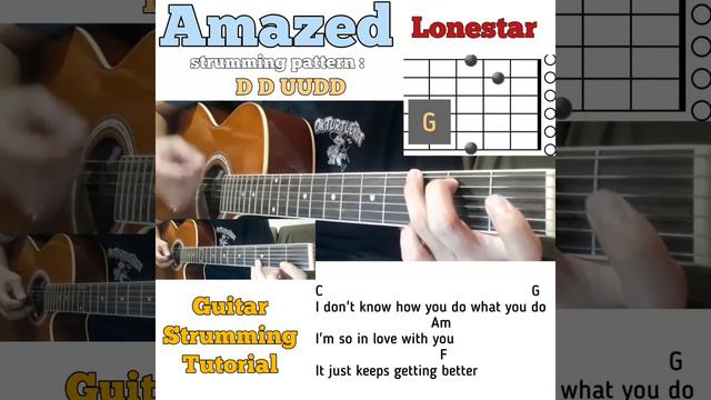 Amazed - Lonestar Guitar Chords W/ Lyrics & Strumming Tutorial