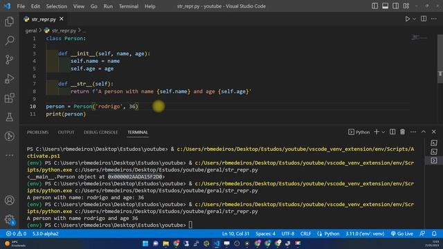 Domine a Representação de Classes Python em Formato String com os Métodos __str__ e __repr__ смотреть онлайн
