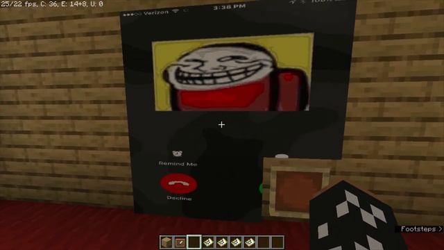 CALLING AMONG US TROLLFACE IN MINECRAFT IN THE MORNING смотреть онлайн