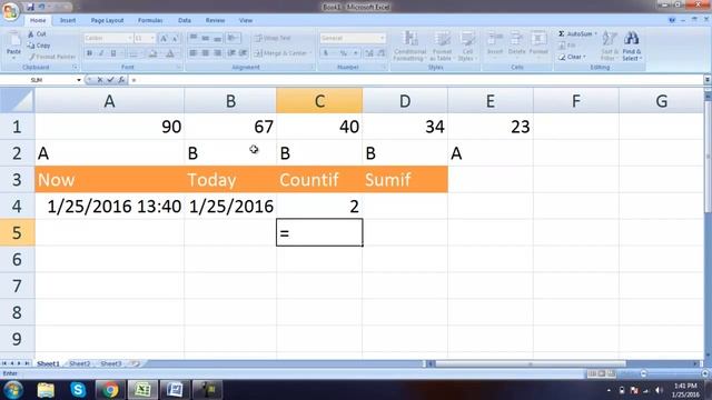 Microsoft Excel 2007 / 2010 in Urdu / Hindi : 11 of 16 :Now() Today()Countif()Sumif() смотреть онлайн