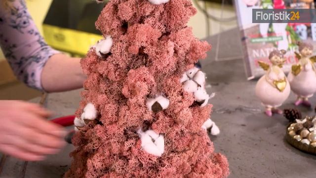 Winterdeko selber machen | Mini Weihnachtsbaum aus Moos die Weihnachtsdeko basteln смотреть онлайн