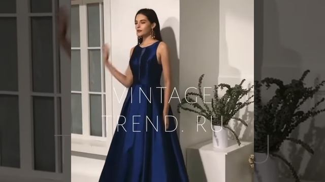 VINTAGE TREND пошив классических вечерних платьев строго по фигуре! смотреть онлайн