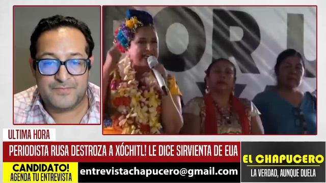 TÓMALA! PERIODISTA RUSA HUMILLA A XÓCHITL. NI  EL CHAPU SE ATREVIO A TANTO!