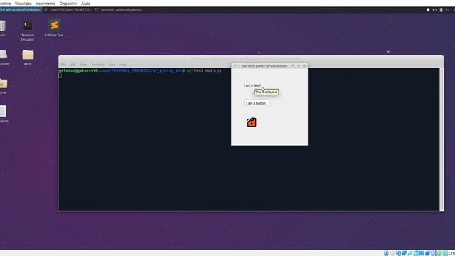 [PyQT5] QPushButton showing like QLabel смотреть онлайн