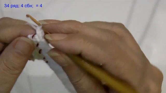 Тигр крючком. Часть 8. Вязание накладки, хвоста. Сборка. смотреть онлайн