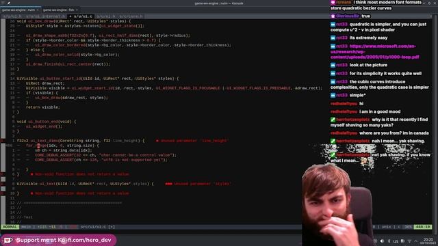 IMGUI margin, padding, text, checkbox, radio buttons | Game W/O Engine Day 42 | C | Vulkan | Linux смотреть онлайн