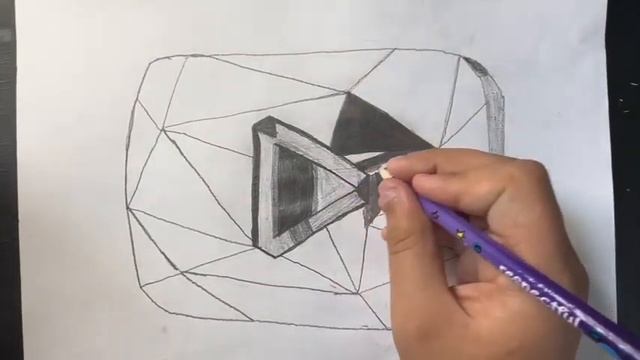 How To Draw (YouTube Diamond Play Button!) Sketching Tutorial! #art #diamondplaybutton #sketch смотреть онлайн