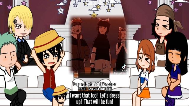 One Piece Straw Hats react to Naruto || Team 7 || gacha react смотреть онлайн