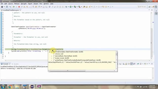 How to use format method which accepts DateTimeFormatter? | LocalDateTime Class смотреть онлайн
