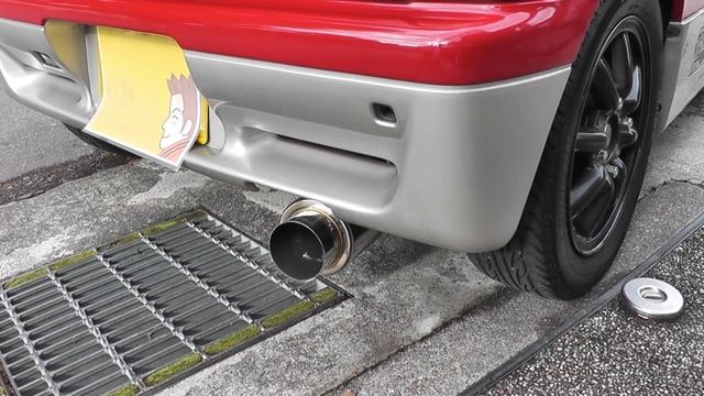 アルトワークス 排気音：オートジュエルN1ストリートマフラー