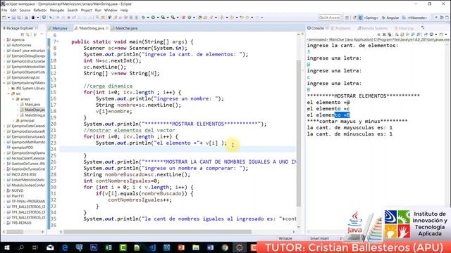 array y matrices en JAVA EJEMPLOS PRACTICA PARTE 6/7 IITA смотреть онлайн